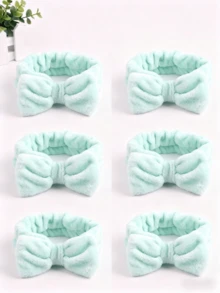 Hair Wrap Women Sweatband 1pc Flannel Bow Headband For Women, Wide Solid Color Hairband Hair Accessories Beauty & Casual Occasions For Hair Bands Autumn Accessories Fall Winter For Vacation Outfits Woman Elegant Scarf Women Bandana Soft Headwrap - Dusty Pink - View 25