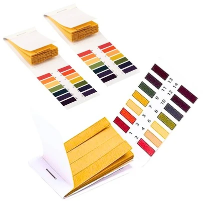 Vmingo 240 Tiras Papel Medidor PH Medir Agua Suelo Reactiva Prueba PH 1-14 Laboratorio