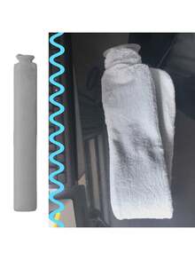 Large Capacity Warm Water Bag, Plush Cover, Leakproof Rubber PVC, Refillable Hot Water Bottle For Home Use - Multicolor - View 10