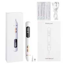 Skin Tag Remover Black Dots Blemish Laser Plasma Pen Mole Wart Eliminator Freckle Dark Spots Removal LCD Display 9 Levels - 白色 - 查看 10