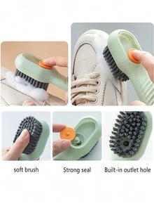 Handheld Cleaning Brush With Built-In Soap Dispenser, Compact For Narrow Spaces Kitchen Household & Home Use, Multi-Functional Manual Scrub Brush For Dishes Pots, Ideal For Families & Cleaning Enthusiasts, Gift For Thanksgiving Christmas Birthdays Family Friends