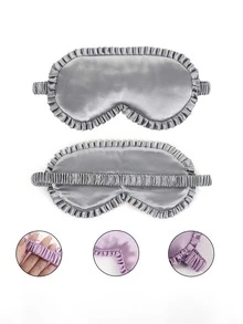 Lace Eye Mask, Elastic Strap, Comfortable Sleep, Blackout, Embroidered Travel Eye Mask, Sleep Mask, Travel Essential, Blackout Eye Mask, Sleep Mask, Men's Gift, Party Gift, Unisex, Nap Blackout, Office Essential, Student Friendly, Best Gift Choice - Multicolor - View 10