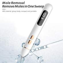 Skin Tag Remover Black Dots Blemish Laser Plasma Pen Mole Wart Eliminator Freckle Dark Spots Removal LCD Display 9 Levels - 白色 - 查看 6