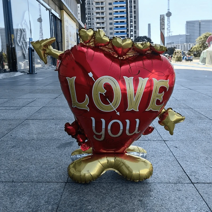 1个/套 大型铝箔丘比特之箭气球，美丽的爱情，情人节，婚礼装饰金属气球