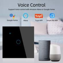 WiFi 和蓝牙双模智能开关 - ChevoLink EU 触摸式墙壁开关 1/2/3/4 位 白色/黑色 需要零线 AC 100-240V - 通过 Tuya 与 Alexa 无缝集成