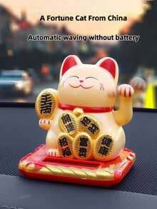 1 件迷你 2.5 英寸招财猫摆件，适合居家、车内、商务开业、节日礼物的风水装饰 - 2.5吋搖手招財貓 - 查看 8
