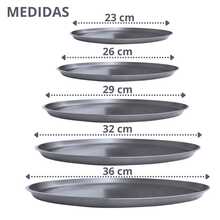 1 Pieza/3 Piezas/5 Piezas Molde para Pizza de Acero al Carbono Negro Bandeja para Hornear Pizza, Charola para pizza Antiadherente, Perfecto para Pizza, Pastel, Pan, Asado, Bandeja de Horneado Redonda, Sartén antiadherente, Fácil de Limpiar, uso diario, hogar, fiesta temática, fiesta, restaurante, hotel, cocina - Gris Oscuro - Ver 2