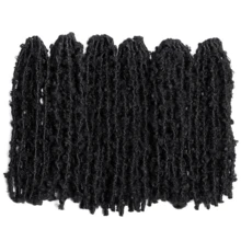 1/5 paquetes de trenzas de crochet de mariposa con bucles previos, trenzas de crochet de mariposa desgastadas para cabello sintético - Multicolor - Ver 22