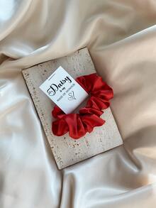 1/2/3pcs Customized Name Silk Hair Scrunchies, Personalized Hair Scrunchies, Bride Customized Hair Scrunchies, Bridesmaid Customized Hair Scrunchies, Personalized Hair Ties, Bridesmaid Gift Customized Hair Ties - Silk Scrunchies - View 6