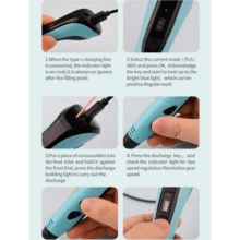 3D打印笔、绘图笔、DIY艺术、3D创作、涂鸦绘画、3D笔、学习用品、3D笔、学习用品、圣诞装饰笔 - 彩色 - 查看 6