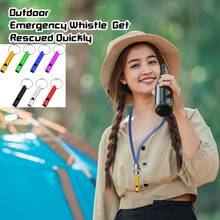 (7 peças) Apito de emergência em alumínio com chaveiro, apitos de leves e resistentes para camping, caminhadas, caça, esportes ao ar livre e situações de emergência, 7 cores - Multicolorido - Ver 3