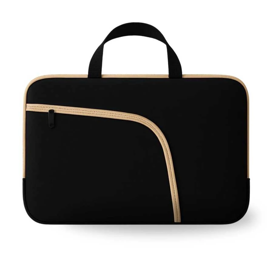 15.6 Inch Notebook Bag Cover Black Color Colorful Zipper Compatible With Any Brand Or Device - Lạc đà - Xem 1