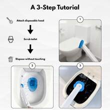 Disposable Toilet Brush With 6 Toilet Wand Refills, Wall-Mounted And Floor-Standing Toilet Brush With 6 Replacement Heads, Toilet Cleaning System Kit, Toilet Accessories, Bathroom Accessories, Toilet Cleaning Tool, Drill-Free Toilet Bowl Cleaner Wand Holder And Set