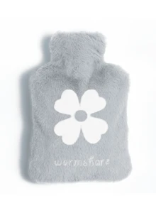 1个粉色花朵刺绣毛绒热水袋，适用于温暖腹部/手部/子宫（由于批次不同，线条、颜色以及内衬塞子的形状可能略有差异。由此造成的不便，敬请谅解。） - 預設 - 查看 9