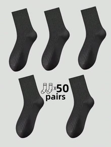 5 Pairs Thick Striped Mid-Calf Leg Warmers, Comfortable Casual Leg Warmers For Men And Women, Suitable For Leisure, Home, Outdoor Sports, Soft And Thick Winter Leg Warmers For Daily Life, Warm Christmas Gift For Dad, Unisex, Suitable For Cold Weather, Long Leg Warmers, Thick Winter Leg Warmers, Suitable For All Year Round Use [5/10/15/20/30/40/50/100 Pairs] [The Picture Is Beautified, And There May Be Some Differences Between The Actual Product And The Picture, Which Is A Normal Phenomenon]