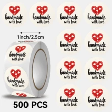 JOERBABU the little kangaroo Bobbie 500 miếng/cuộn, Hình dán hình trái tim, Kích thước: 2.5cm/1.0 inch. Chúc mừng Ngày của Mẹ, Lý tưởng để trang trí quà tặng. Có thể dùng để trang trí sách, dán nhãn, trang trí quà tặng và các sản phẩm khác theo sở thích. - Nhiều màu - Xem 6