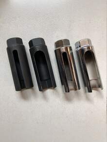 (The Traces On It Are Rust Proof Oil Applied To Prevent Rusting, Not Product Dirt Or Quality Issues) 1Pc Narrow/Wide Mouth Japanese&European Style Oxygen Sensor Socket Sleeve,Induction Socket Wrench-Effortless Oxygen Sensor Remover/Installation Tool - Black - View 6