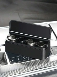 1pc Car Coin Storage Box, Car Coin Clip, Mixed Coin Bank, Multifunctional Adhesive Coin Holder For Car - Nhiều màu - Xem 7