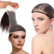 Hair Net Elastic Wig Caps With Wig Cap Open End Mesh Net Wig Cap Mesh Net Wig Cap Stretchy Open End Wig Caps For Making Wigs Ventilated Wig Cap For Women - Multicolor - View 2