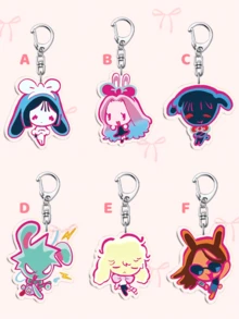 1 pieza Llavero de acrílico lindo de ALIEN STAGE con estilo anime. Presenta accesorios para bolsos, joyas divertidas y regalos para fans. Ideal para novios, novias, familiares, maestros, regalos de fiesta y decoraciones de teléfonos celulares. Llavero de /llaveros para mujeres/encantos para bolsos/accesorios de llavero para automóvil, ideas de regalo para hermana