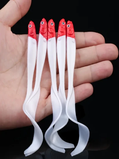 4pcs/Pack Curly Tail Fishing Lures, Bionic Soft Baits, Fishing Accessories - Slow Sinking Anti-Bite Design, Lifelike Multi-Color Swimming Baits, Suitable For Bass, Trout, Sea Bass - Long Distance Casting, Durable PVC, Suitable For Freshwater And Saltwater Fishing, Christmas, Valentine's Day, Thanksgiving, Father's Day Gifts, Fishing Lures, Vivid Swimming Baits, Lead-Free