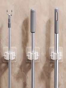 3/6件套，拖把架，拖把挂钩，拖把夹，壁挂式拖把扫帚收纳夹，拖把挂架，多功能工具收纳夹，适用于浴室、厨房、花园，清洁配件，家居小工具，浴室装饰，浴室收纳，秋季装饰，返校季