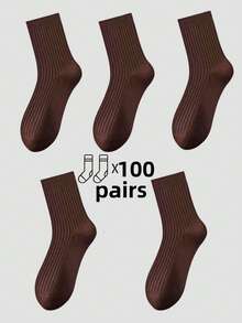 5 Pairs Thick Striped Mid-Calf Leg Warmers, Comfortable Casual Leg Warmers For Men And Women, Suitable For Leisure, Home, Outdoor Sports, Soft And Thick Winter Leg Warmers For Daily Life, Warm Christmas Gift For Dad, Unisex, Suitable For Cold Weather, Long Leg Warmers, Thick Winter Leg Warmers, Suitable For All Year Round Use [5/10/15/20/30/40/50/100 Pairs] [The Picture Is Beautified, And There May Be Some Differences Between The Actual Product And The Picture, Which Is A Normal Phenomenon]