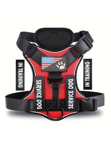 Tactical Pet Protection Harness, 5-Point Safety System, Shock Absorption & Night Vision, Universal Size Dog Vest - Multicolor - View 13