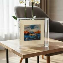 Acrylic Tabletop Frame (Transparent) - White - View 1