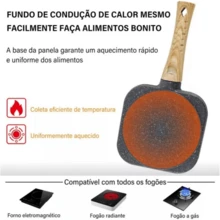 4-In-1 Non-Stick Frying Pan: Perfect Meat, Eggs, Hamburgers, And Sandwiches All In One Pan! - màu đen - Xem 3