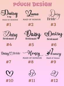 1/2/3pcs Customized Name Silk Hair Scrunchies, Personalized Hair Scrunchies, Bride Customized Hair Scrunchies, Bridesmaid Customized Hair Scrunchies, Personalized Hair Ties, Bridesmaid Gift Customized Hair Ties - Silk Scrunchies - View 7