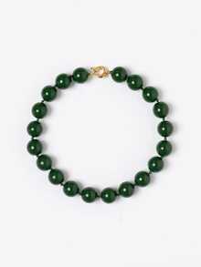 1 pieza Collar hecho a mano de estilo bohemio retro con cuentas geométricas redondas de acrílico, cuerda anudada y broche de metal, adecuado para la playa, vacaciones, regalo - Collar con cierre de marinero anudado a mano en resina de aleación - Ver 22