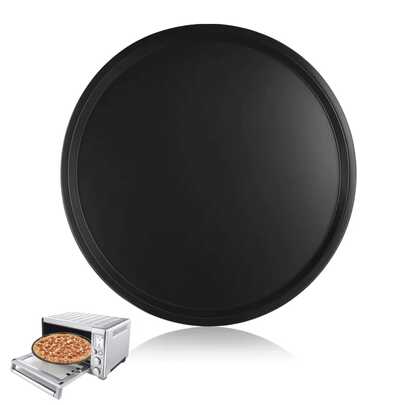 1 Pieza/3 Piezas/5 Piezas Molde para Pizza de Acero al Carbono Negro Bandeja para Hornear Pizza, Charola para pizza Antiadherente, Perfecto para Pizza, Pastel, Pan, Asado, Bandeja de Horneado Redonda, Sartén antiadherente, Fácil de Limpiar, uso diario, hogar, fiesta temática, fiesta, restaurante, hotel, cocina