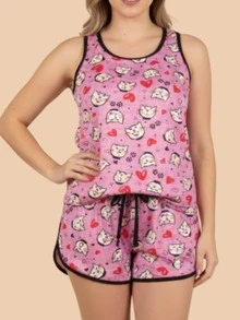 FEMINNITA Baby Doll Isabel Swimming Tank Top - Rose - View 3