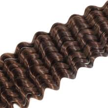28 Inch Curly Boho Hair For Braiding Knotless 12A Deep Wave Bulk Bohemian 1 Bundles/Pack Dark Brown Color 100% Human Hair 50g/Bundle Human Boho Braiding Hair Color 4 Deep Wave Bulk Boho Hair For Braiding Curly Bundles Human Hair For Boho Braids Wet And Wavy Braiding Hair Extension No Weft Brown - S4 - 查看 8