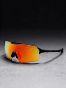 1pc/2pcs Men's Sports Fashion Glasses With Reflective Lenses - Outdoor Cycling Eyewear, Fashion Color Block Design For Hiking Camping ,Very Y2k, Elegant, Versatile, Great For Travel, Party, Beach,Vacay Vibes, Driving, Business, Thanksgiving And Christmas Gifts - White - Ice Blue - View 2