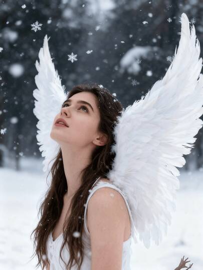 1 pieza Alas de plumas de ángel blancas, utilería para escena de nieve, disfraz para actuación, cosplay, festival, pasarela, fotografía de boda, alas de ángel de plumas de hada, decoración de mochila de princesa, utilería de alas para Navidad y Halloween, suministros para fiestas, utilería de disfraz para eventos de Halloween, utilería de disfraz, utilería de fotografía, apto para adultos y niños