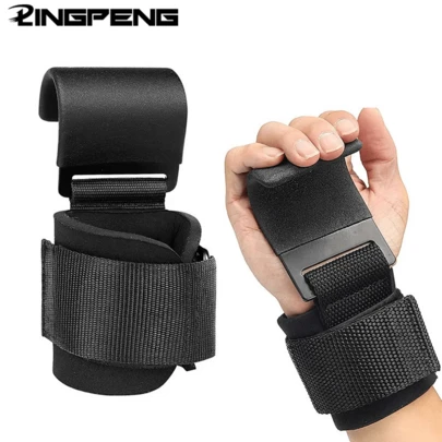 Neoprenfyllda handledsskydd för tyngdlyftning, gummibelagt grepp för styrketräning, gymtillbehör lämpliga för män och kvinnor