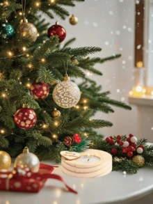 1 Set Christmas Candle Gift Box | Suitable For Family Gatherings, Parties, Couples Dates, Holidays And Birthday Celebrations, Christmas Decorations, Banquet Table Home Decor, Holiday Decorative Ornaments - Multicolor - View 8