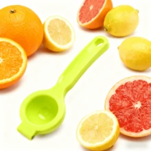 1pc Eating Handheld Lime Squeezer, Manual Citrus Juicer For Cooking Baking & Cocktail Making, 22*7.5cm/8.66*2.95., Green,Christmas Present - Green - View 3