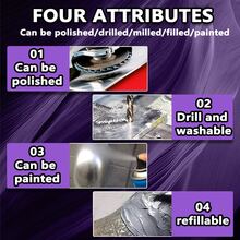 Professional Cast Iron Repair Epoxy Resin - Heat/Chemical Resistant Metal Filler, Suitable For Radiators, Pipes And Mechanical Parts - Multicolor - View 9