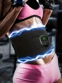 Electric Waist Massager, Exercise Waist Belt , Portable Body Massager Belt, Arm Hip Leg Waist Full Body Exercise Battery Capacity: 150mAh