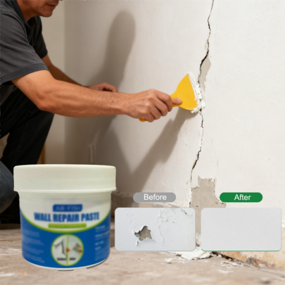 Pasta reparadora de paredes para cubrir manchas y reparar pintura de pared descascarada, pintura de pared a prueba de humedad, pasta reparadora de grietas de pared