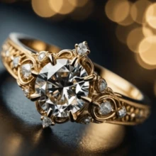 خاتم نحاسي فاخر وأنيق مرصع ب- 8 براغي مرصع بأحجار الأبيض اللامع، خاتم زواج أبدي للنساء، مناسب لخطوبة، زواج، ذكرى الزواج وهدايا عيد الحب