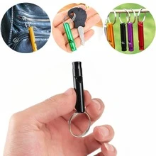 (7 peças) Apito de emergência em alumínio com chaveiro, apitos de leves e resistentes para camping, caminhadas, caça, esportes ao ar livre e situações de emergência, 7 cores - Multicolorido - Ver 9