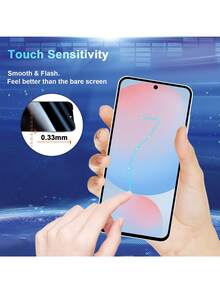 XINHONGYU 3片装隐私屏幕保护膜，兼容三星Galaxy A56，磨砂陶瓷隐私膜，柔性TPU材质，非玻璃材质隐私陶瓷保护膜，适用于Galaxy A17 A16 A15 A14 A13 A12 A26 A25 A24 A23 A22 A36 A35 A34 A33 A32 A56 A55 A54 A53 A52 A07 A06 A05 A05S A04 A03系列[不支持指纹解锁]，易于安装，兼容手机壳，屏幕保护必备，适用于日常防护、办公、手机屏幕保护，手机配件，防窥防水防震防摔防刮。 - 3件 - 查看 5