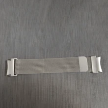 20毫米单条原装不锈钢米兰尼斯表带，磁性金属材质，约9.25英寸，兼容三星Galaxy Watch 7/6/5/4/FE（40毫米/44毫米），无缝隙一键式耐用商务米兰尼斯表带，磁性腕带，兼容三星Galaxy Watch 6，智能手表配件 - 星光色 - 查看 12