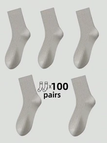 5 Pairs Thick Striped Mid-Calf Leg Warmers, Comfortable Casual Leg Warmers For Men And Women, Suitable For Leisure, Home, Outdoor Sports, Soft And Thick Winter Leg Warmers For Daily Life, Warm Christmas Gift For Dad, Unisex, Suitable For Cold Weather, Long Leg Warmers, Thick Winter Leg Warmers, Suitable For All Year Round Use [5/10/15/20/30/40/50/100 Pairs] [The Picture Is Beautified, And There May Be Some Differences Between The Actual Product And The Picture, Which Is A Normal Phenomenon]