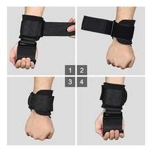 举重专用氯丁橡胶填充护腕，橡胶涂层握把，增强力量训练握力，男女皆宜的健身配件