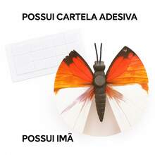 Set Of 12 Decorative 3D Butterflies, Magnetic Stickers For Wall And Refrigerator - Yellow - View 4
